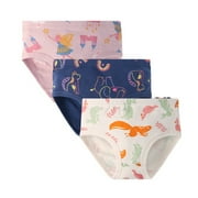 Girls Underwear 12-18 Months Kids Cute Print Shorts 3Pcs Comfortable Stretchy Breathable Lightweight Delicate Daily Boxer Briefs